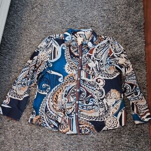 Chico's Vibrant Paisley Blouse